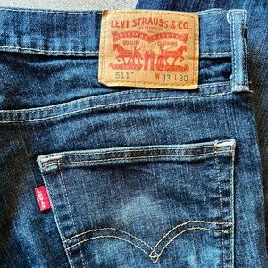 Men’s Levi’s 511 zipper fly slim fit jeans 33x30